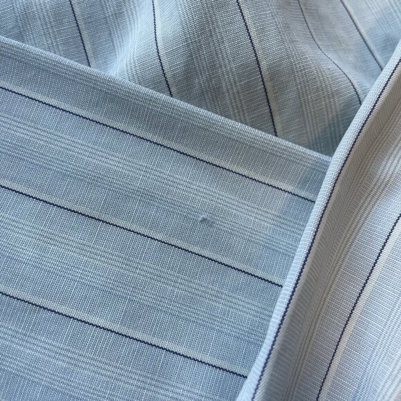 Double RL Ralph Lauren RRL Grandad Collar Stripe Shirt Blue White Men's XS - Picture 5 of 6